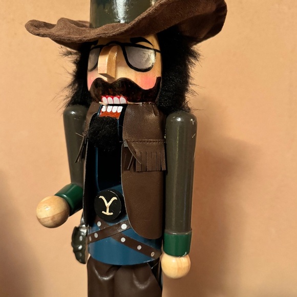 Yellowstone Montana Custom Cowboy Rip Ranch Hand Christmas Nutcracker - Picture 2 of 5